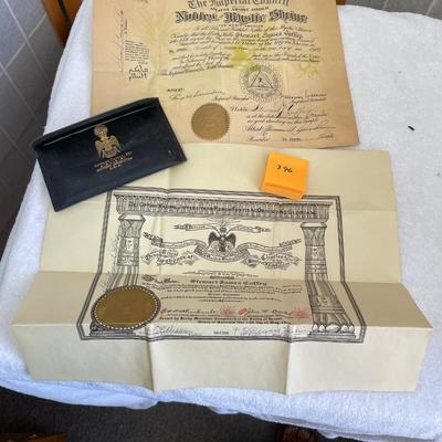 Mason Certificates in case