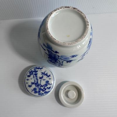 BLUE & WHITE GINGER JAR