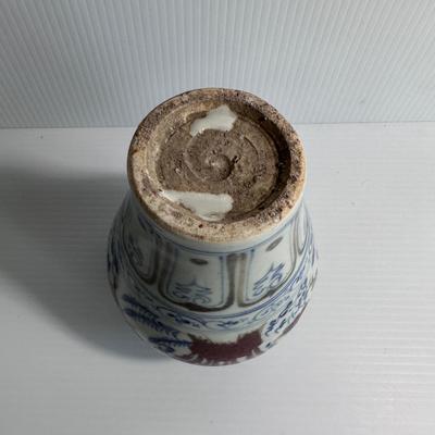 CHINESE PAINTED PORCELAIN PLUM VASE