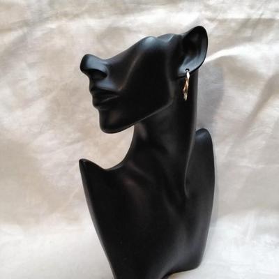 14K Gold Twisted Hoops