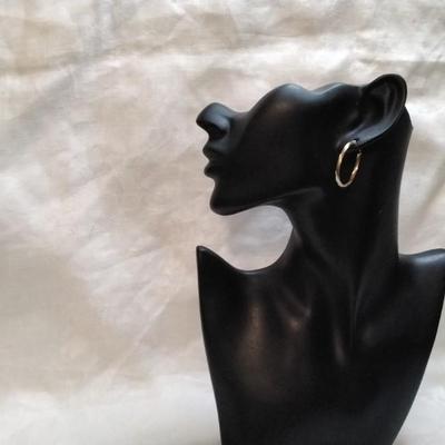 14K Gold Twisted Hoops