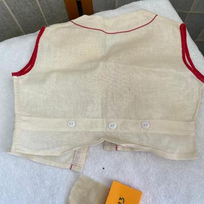 Linen Child's vest & Hankie