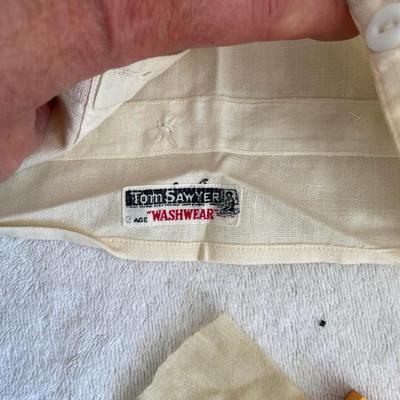 Linen Child's vest & Hankie