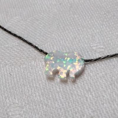 Opal Elephant 16" Necklace