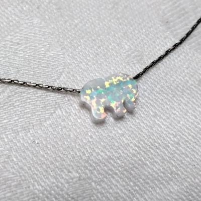 Opal Elephant 16" Necklace