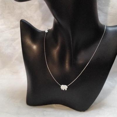 Opal Elephant 16" Necklace