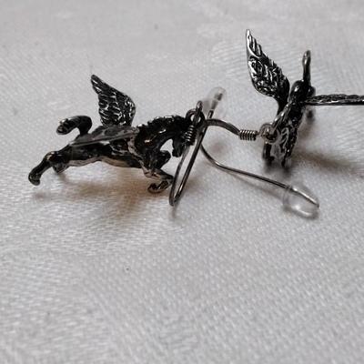 Vintage Pegasus 925 Earrings