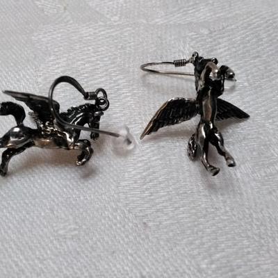 Vintage Pegasus 925 Earrings
