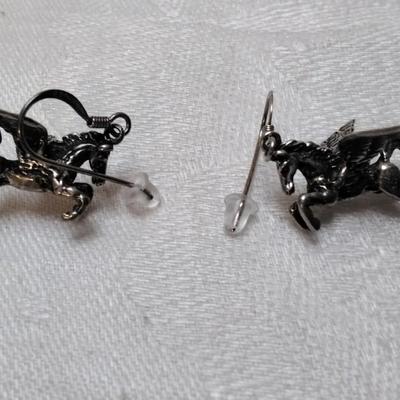 Vintage Pegasus 925 Earrings