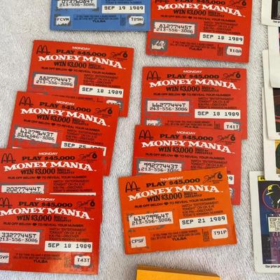 Lot of McDonald's Game Prize cards Dick Tracy