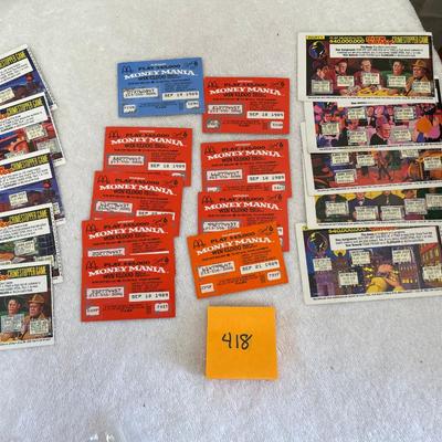Lot of McDonald's Game Prize cards Dick Tracy