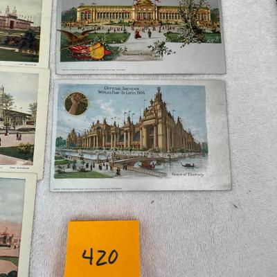 1904 World's Fair St. Louis Post cards