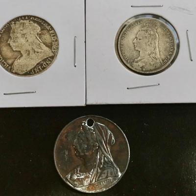 Queen Victoria Silver coin/medal lot