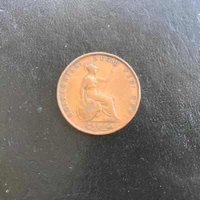 Young Head Queen Victoria 1854 Coin