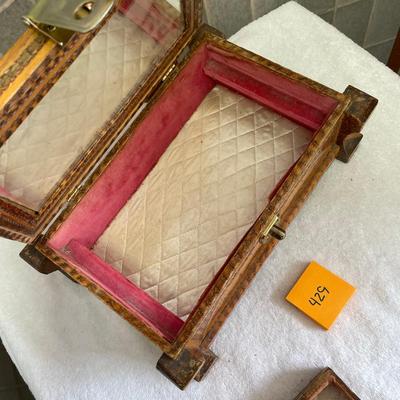 Tramp Art Vintage Jewelry Box