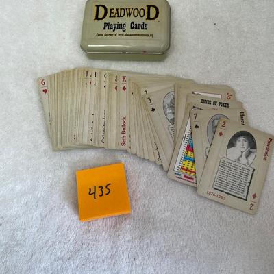 Deadwood South Dakota Playing cards in tin