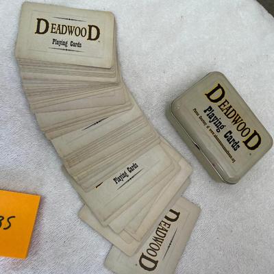 Deadwood South Dakota Playing cards in tin