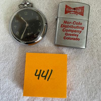 Budweiser Lighter & Watch