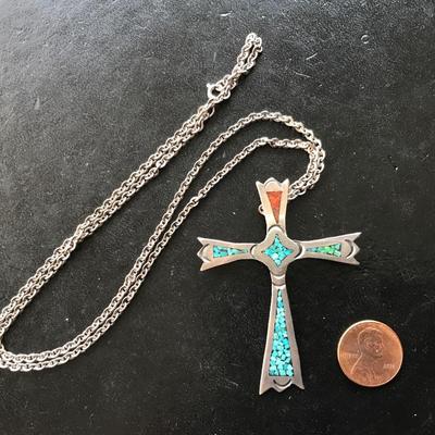 NAVAJO STERLING NECKLACE