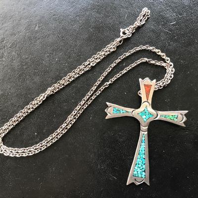 NAVAJO STERLING NECKLACE