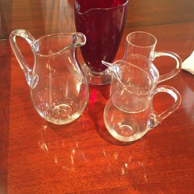 Glass pitchers