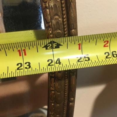 Decorative oval mirror