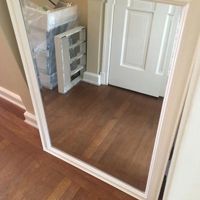 Painted wood frame mirror