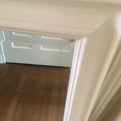 Painted wood frame mirror