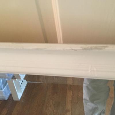 Painted wood frame mirror