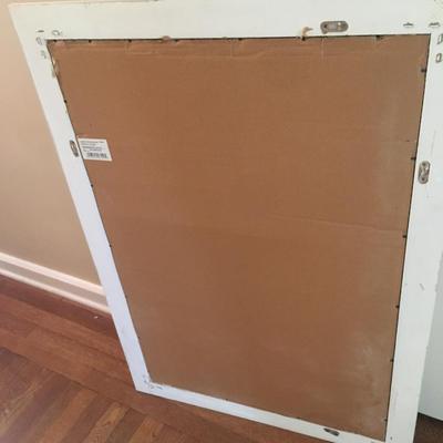 Painted wood frame mirror