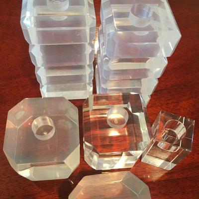 Acrylic candle holders