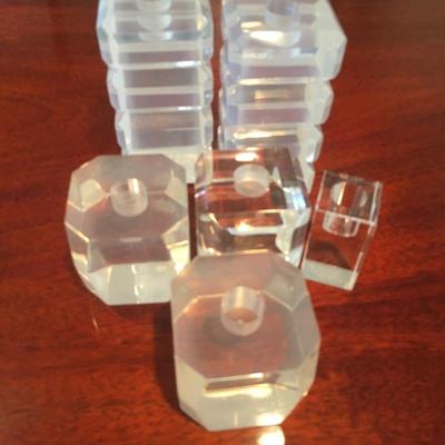 Acrylic candle holders