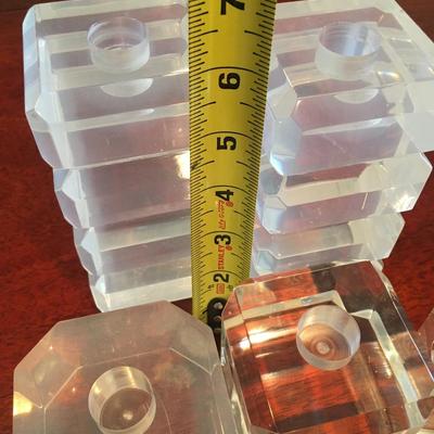 Acrylic candle holders