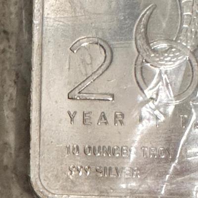 2013 Year of the Snake 10oz .999 Silver Bar