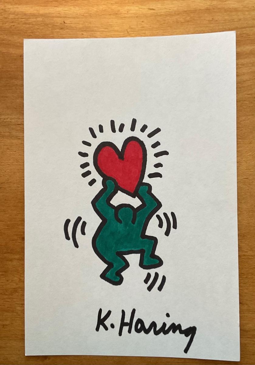 Keith Small Very Small, ACEO-like Original Keith Haring Artwork | EstateSales.org