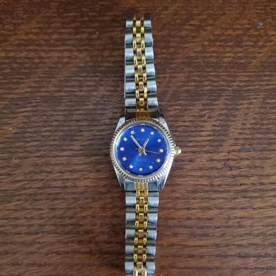 Geneva Blue Face Watch