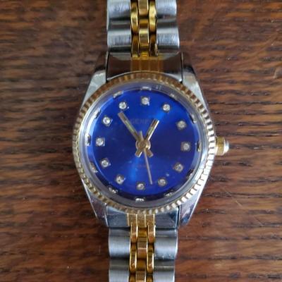 Geneva Blue Face Watch