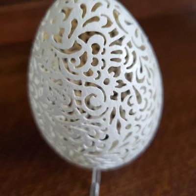 Hand cut and crafted Goose Egg #1