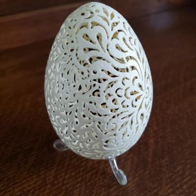 Hand cut and crafted Goose Egg #1