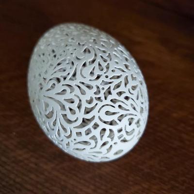 Hand cut and crafted Goose Egg #2