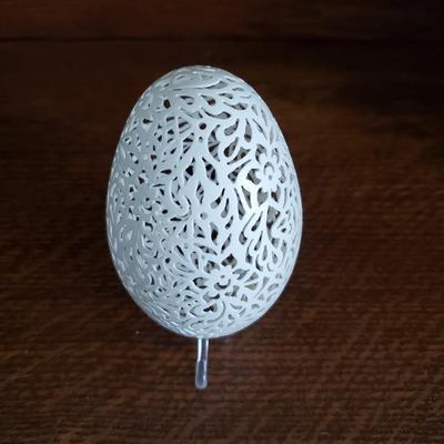 Hand cut and crafted Goose Egg #2