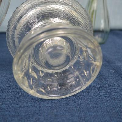 LOT 223. GLASS HOME DECOR ITEMS