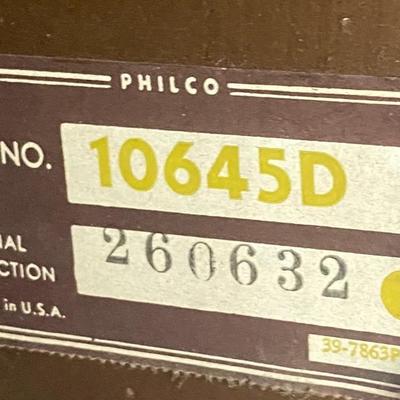 Vintage Philco Radio Record Player