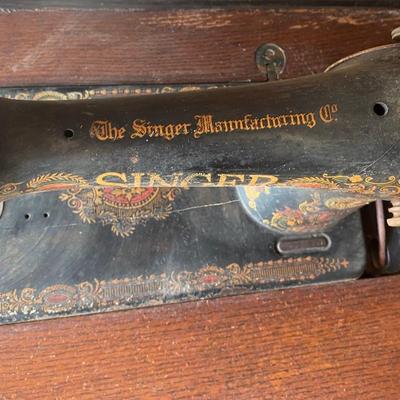 Vintage Singer Sewing Pedal Cabinet Machine