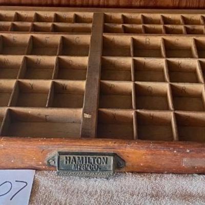 Vintage Hamilton Letterpress Drawer