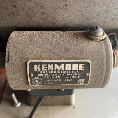 Vintage Kenmore Sewing Machine in Cabinet