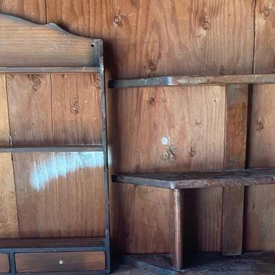 2 Wall Hanging Shelves