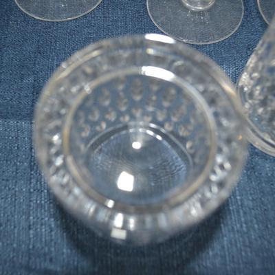LOT 326. WINE GLASSES AND  2 TUMBLERS