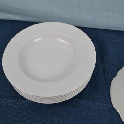 LOT 327. PLATTER AND WORLD MARKET BOWLS