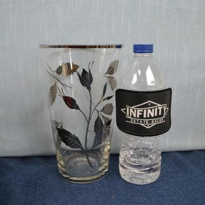 LOT 330. GLASSWARE AND CANDLE SET